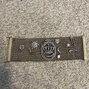 Juicy couture gold cuff bracelet with diamonds